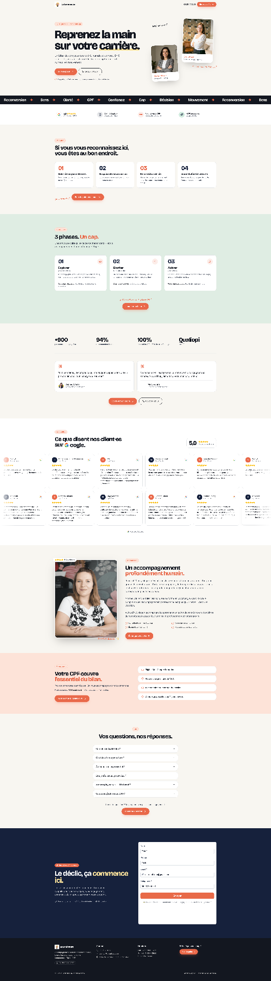 Aperçu du site La Lumineuse conçu par ELK Agency