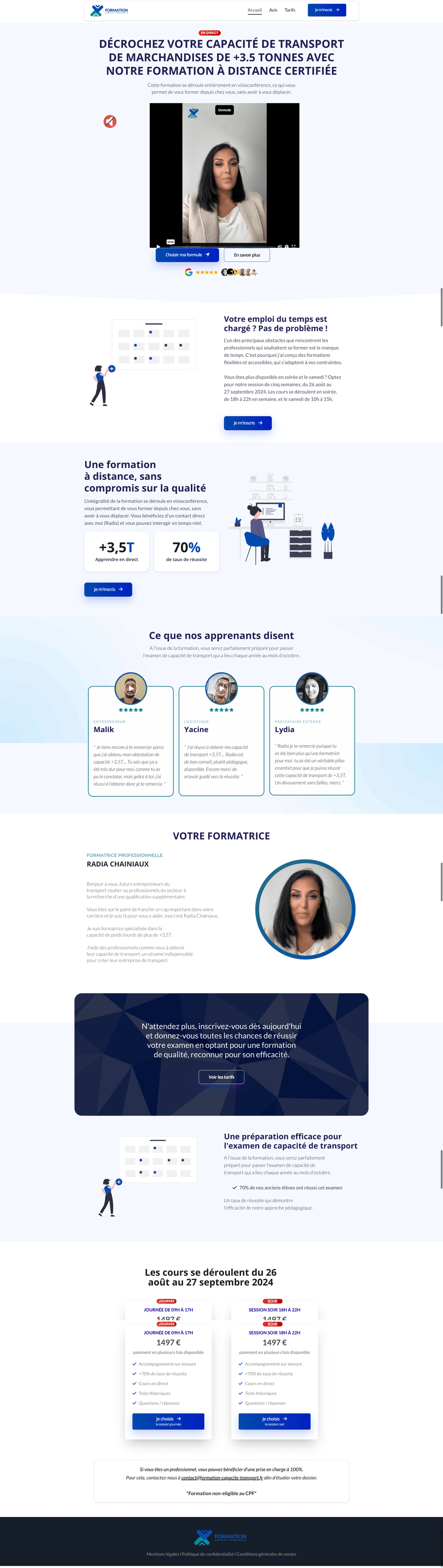 Aperçu du site SaaS B2B
